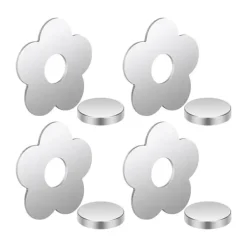 Dugklemme & -Vægte>8-delte magnetiske dugvægte til udendørs brug, vindtætte magneter i rustfrit stål til dugbøjler i blomsterform, velegnede til at dekorere familiebord | CDON