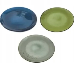 Desserttallerken, stentøj, 21 cm, blandet Hot