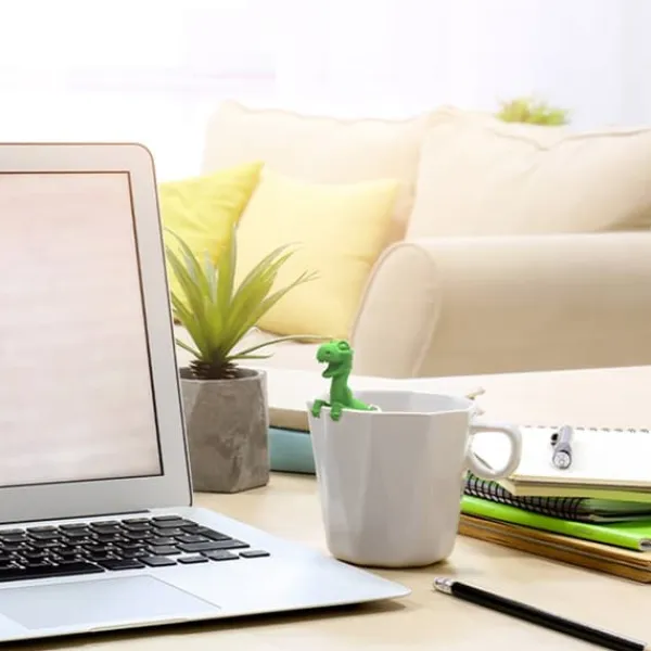 Tefiltre>Dinosaurformet Tefilter Silikone Teinfuser Genanvendelig Teposesi