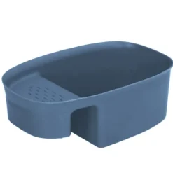 Diskbänk avloppskorg Hushållssadelformad nätsil för köksavfall Grönsaksfrukter Blå Online