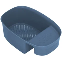 Diskbänk avloppskorg Hushållssadelformad nätsil för köksavfall Grönsaksfrukter Blå Online