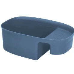 Diskbänk avloppskorg Hushållssadelformad nätsil för köksavfall Grönsaksfrukter Blå Online