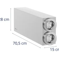 Dispenser feeder til engangskopper med 2 STÅL dispensere, 81 - 89 mm Discount
