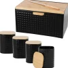 Brødkasser & Brødposer>Dobbeltsidet brødkasse med 4 beholdere BRUNBESTE BB-2754-PL