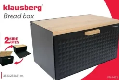 DOBBELT-SIDET BRØDKRAFT KLAUSBERG KB-7425 mat sort Outlet