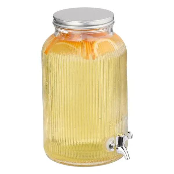 Drikkevareautomater>Drikkeautomat, Riflet Glas, 30x18,5x24 cm, Transparent