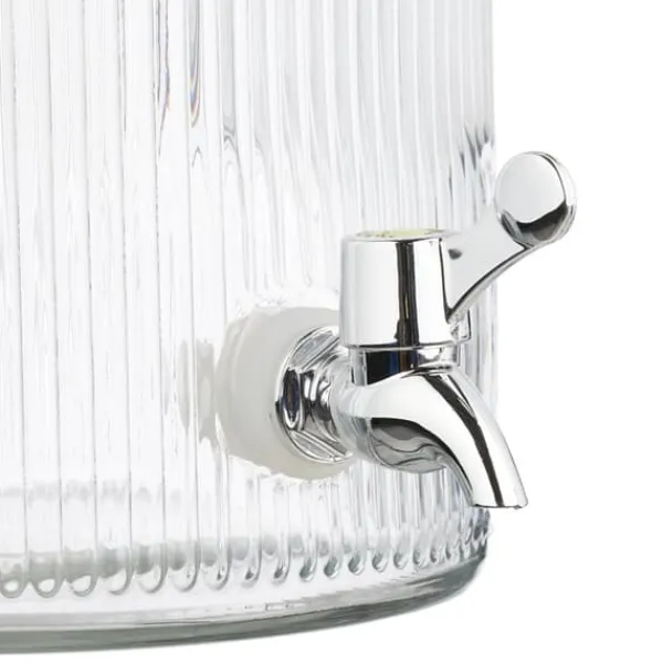 Drikkevareautomater>Drikkeautomat, Riflet Glas, 30x18,5x24 cm, Transparent