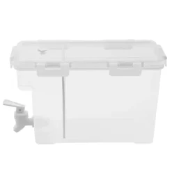 Drikkevareautomater>Drikkedispenser - Vanddispenser til køleskab 3,5 L - Dobbelt beholder - Hane - Skillevæg - Hvid