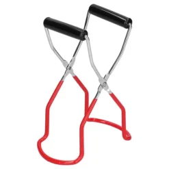 Dåsebeholder Multifunktionel Rustfrit Stål PP Anti-Skoldning Bakke Opvaskeklemme Køkkenværktøj (Rød)