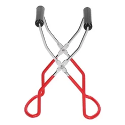 Dåsebeholder Multifunktionel Rustfrit Stål PP Anti-Skoldning Bakke Opvaskeklemme Køkkenværktøj (Rød)