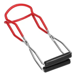 Dåsebeholder Multifunktionel Rustfrit Stål PP Anti-Skoldning Bakke Opvaskeklemme Køkkenværktøj (Rød)