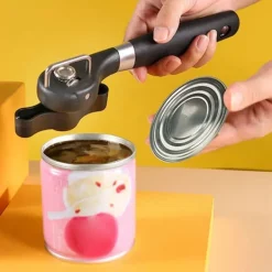 Dåseåbner manual dåseåbner rustfrit stål flaskeåbner Glat kant skridsikkert håndtag til køkken Clearance