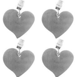 Dugklemmer i stål, 4 stk. Discount