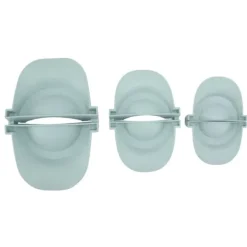 Køkkenforme>Dumpling Maker Sæt - 3 forskellige størrelser Empanadas presseform til køkkenmadlavning (blå)