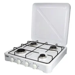 Edm Komfur Gas 4 Komfurer Hvid Hot