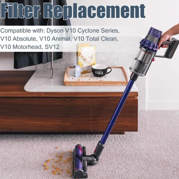 Støvsugertilbehør>Efterfilter til Dyson V10 / SV12 støvsuger 2-pak