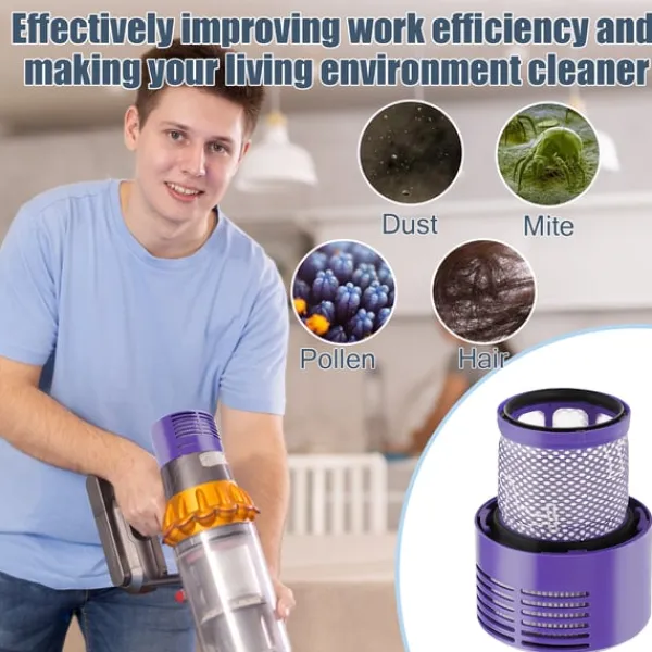 Støvsugertilbehør>Efterfilter til Dyson V10 / SV12 støvsuger 2-pak