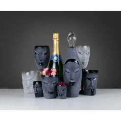 Glas>Electra Wine Glass Black, 45cl - Målerås