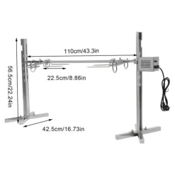 Elektrisk BBQ Rotisserie Grill, Justerbar Højde, 40 kg Kapacitet,SOM VIST Hot