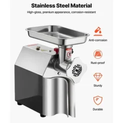 Elektrisk Kødhakker til kommerciel brug, 5,5 Lbs/Min, Pølsefylder, ideel til køkkenbrug Clearance
