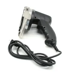 Elektrisk kebabskærer - Håndholdt gyroskniv - 80 W - Justerbar skæretykkelse - Rustfrit stålblad - Med sliber - Rød Outlet