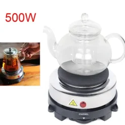 Elektrisk kogeplade, 500 W bordmodel, bærbar varmeplade til køkkenet Clearance