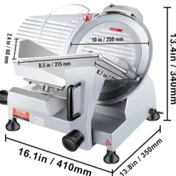 Elektrisk Madskærer, Justerbar Tykkelse, Holdbar Aluminiumskonstruktion,240W Best