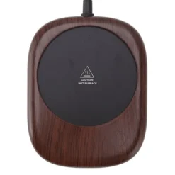 Elektrisk mugg varmare Snabbuppvärmning Automatisk Håll varm Träsäd Dryckeskopp varmare EU-kontakt AC100‑240V Discount