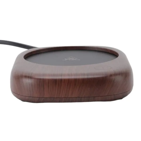 Elektrisk mugg varmare Snabbuppvärmning Automatisk Håll varm Träsäd Dryckeskopp varmare EU-kontakt AC100‑240V Discount