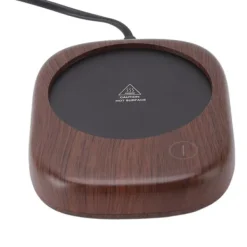 Elektrisk mugg varmare Snabbuppvärmning Automatisk Håll varm Träsäd Dryckeskopp varmare EU-kontakt AC100‑240V Discount