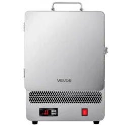 Elektrisk ovn, 1500W bordsmelter, 33x25.5x48 cm, sølv, rustfrit stål Sale