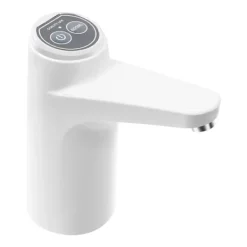 Elektrisk pumpe til vanddunk - MR001 - LED-display - 1,2 L/min - USB-opladning, 1200 mAh batteri - Fødevaregodkendt silikone & ABS - Hvid Sale