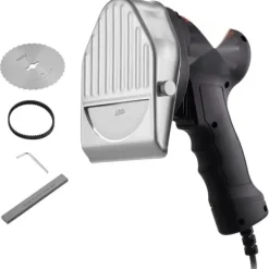 Elektriske Knive>Elektrisk Shawarma-kniv til Tyrkisk Döner Kebab. Effektiv skærer med 2 knive til lækkert kød og gyros!