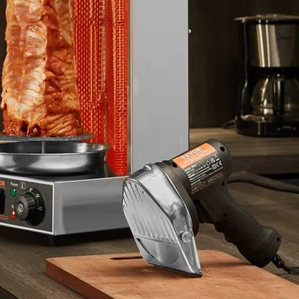 Elektrisk shawarmakniv, 19x13x19 cm, rustfrit stål Outlet