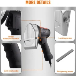 Elektrisk shawarmakniv, 19x13x19 cm, rustfrit stål Outlet