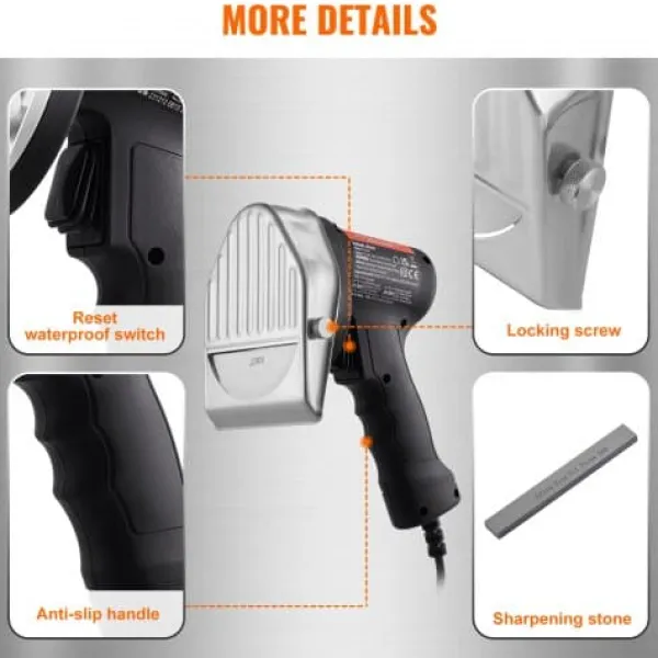 Elektrisk shawarmakniv, 19x13x19 cm, rustfrit stål Outlet