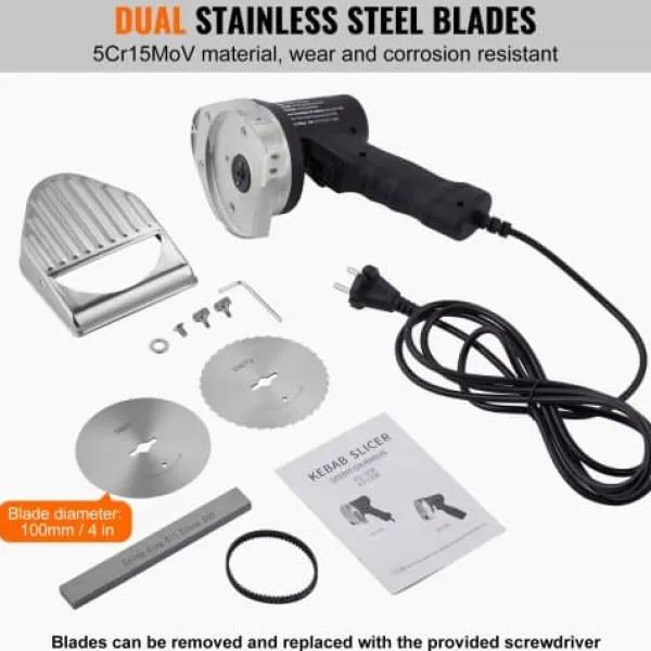 Elektrisk shawarmakniv, 19x13x19 cm, rustfrit stål Outlet