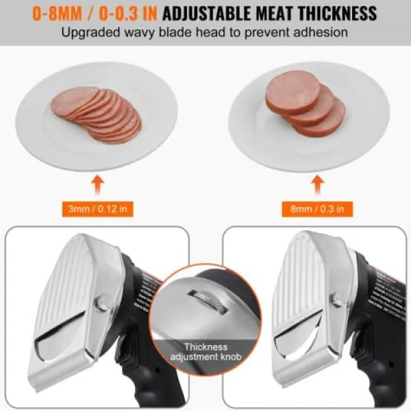 Elektrisk shawarmakniv, 19x13x19 cm, rustfrit stål Outlet