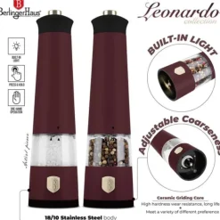 Krydderikværne>ELEKTRISK SLIVER SÆT BERLINGER HAUS BH-9555 LEONARDO