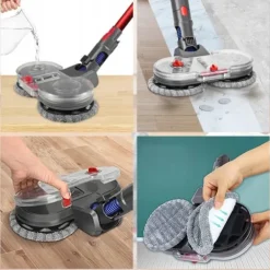 ELEKTRISK TURBO MOPPEBØRSTE TIL DYSON V7 V8 V10 V11 V15 8x MOPPER Hot