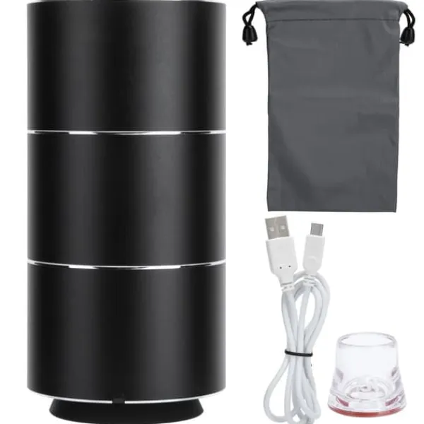 Vakuumpakkere>Elektrisk Vakuumforseglerpumpe Bærbar Mini Husholdningsforsegler Emballeringsenhed Sort med USB-strømkabel