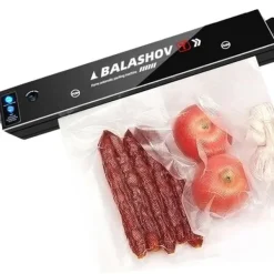 Elektrisk vakuumpakker - Bordmodel - 30 cm svejselængde - Undertryk -60 kPa - 80-100 W - EU-stik 220 V - Inkl. 10 poser - Sort Discount