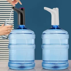 Elektrisk Vanddispenser - Pumpe - Flow 1,2 L/min - Batteri 1200 mAh - USB-opladning 5 V 4 W - Støj 55 dB - Til flaske/bord - Sort Hot