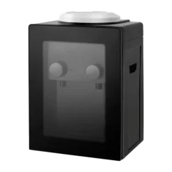 Vandkølere>Elektrisk vanddispenser & vandkøler - Bordmodel - Varm & kold - 550 W hurtig opvarmning - 75 W køling - Til hjem, kontor, autocamper - Sort