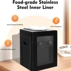 Elektrisk varmt- og koldt vanddispenser, kapacitetsmuligheder: 3,5 L, 5 L, 10 L, 18 L,sort Discount