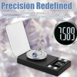 Elektronisk digital vægt 100g/0,001g tarafunktion Outlet