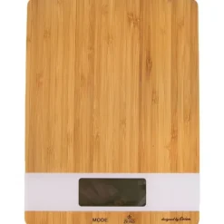 Køkkenvægte>Elektronisk flad bambus køkkenvægt WHITELINE 5 kg