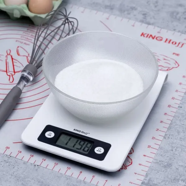 Elektronisk køkkenvægt 1g 5kg på skinne KINGHOFF KH-1822 Hot