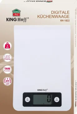 Elektronisk køkkenvægt 1g 5kg på skinne KINGHOFF KH-1822 Hot