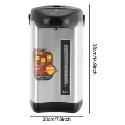 Elkedel, 4L kapacitet, rustfrit stål konstruktion,sort Discount